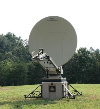 AvL Technologies 1.2m Military Multi-Band Motorized FlyAway Antenna (1050FA)