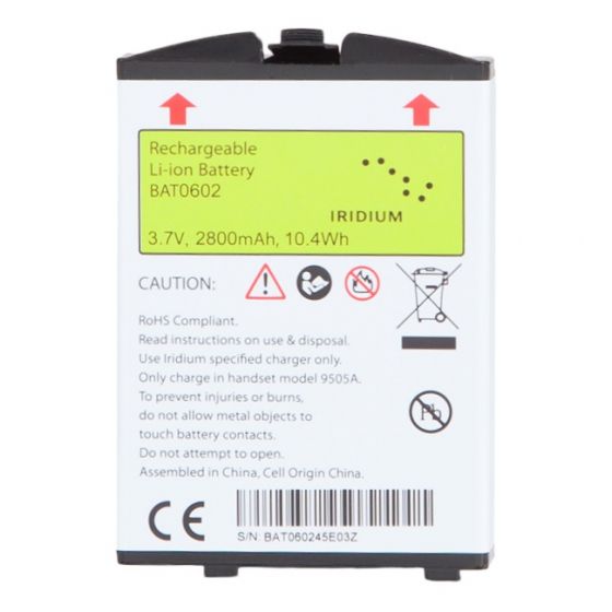 Iridium 9505A Rechargeable Li-ion Battery (BAT0602)
