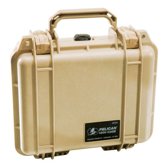 Pelican 1200 Case w/ Pick 'n' Pluck Foam (Desert Tan)