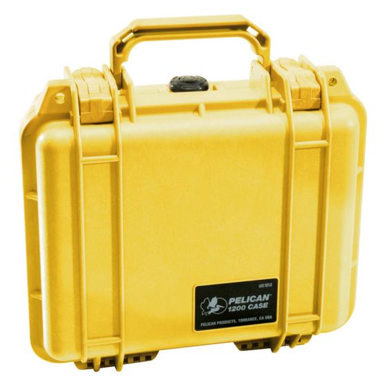 Pelican 1200 Case w/ Pick 'n' Pluck Foam (Yellow)