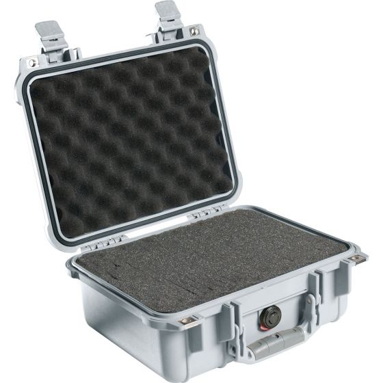 Pelican 1400 Case w/ Pick 'n' Pluck Foam (Silver)