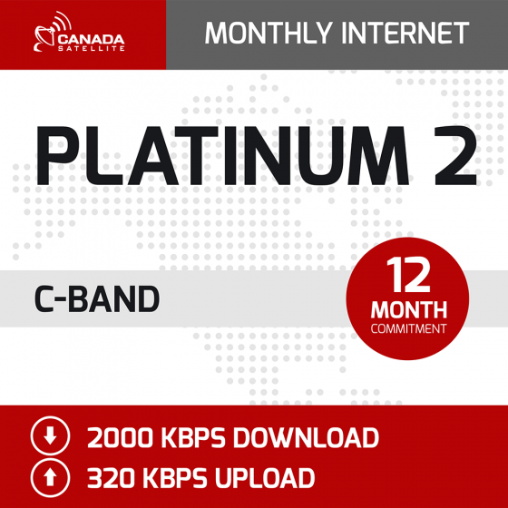 Platinum 2 C-Band Monthly Internet - 12 Month Commitment (2000 kbps Download / 320 kbps Upload)