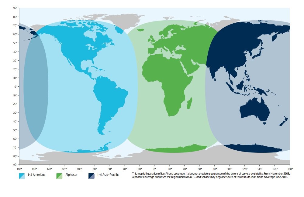 Inmarsat Isatphone Coverage Map